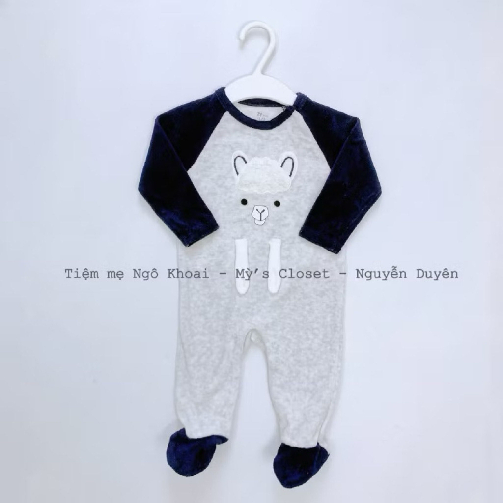 [MD55] 6-9-12-18-24M ZY Body sleep nỉ nhung ấm áp xuất xịn cho bé yêu