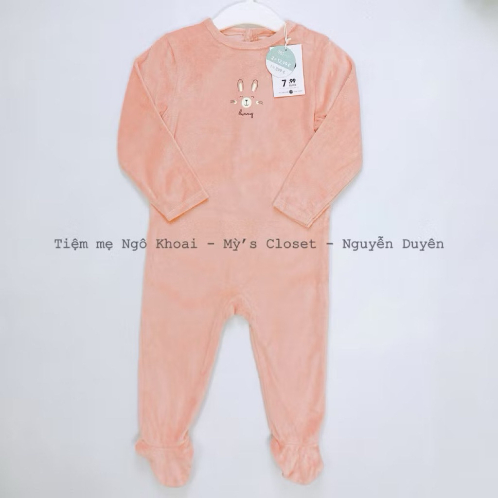 [MD55] 6-9-12-18-24M ZY Body sleep nỉ nhung ấm áp xuất xịn cho bé yêu