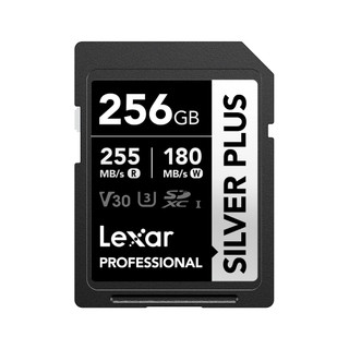 Thẻ nhớ SDXC Lexar Professional Silver Plus UHS-I U3 V30 64GB/ 128GB/ 256GB, Tốc độ 205MB/s