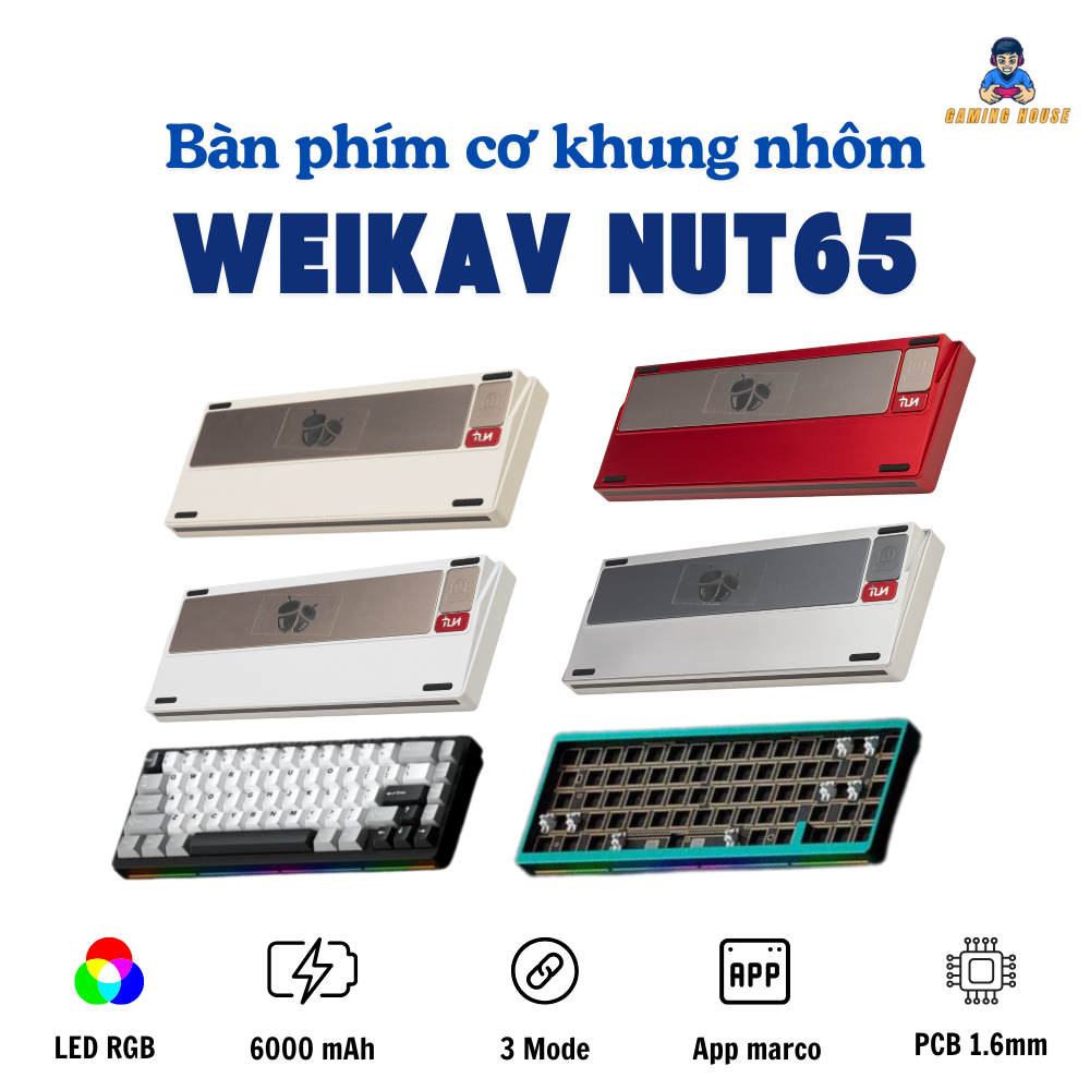 Bàn phím cơ WEIKAV NUT65