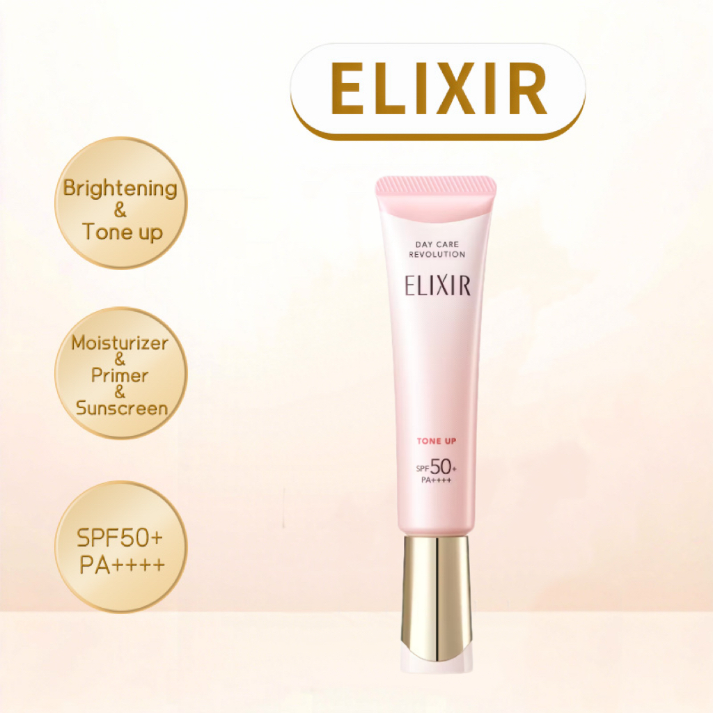 ELIXIR Kem Dưỡng Ngày Day Care Revolution Tone Up + ba SPF50+ PA ...
