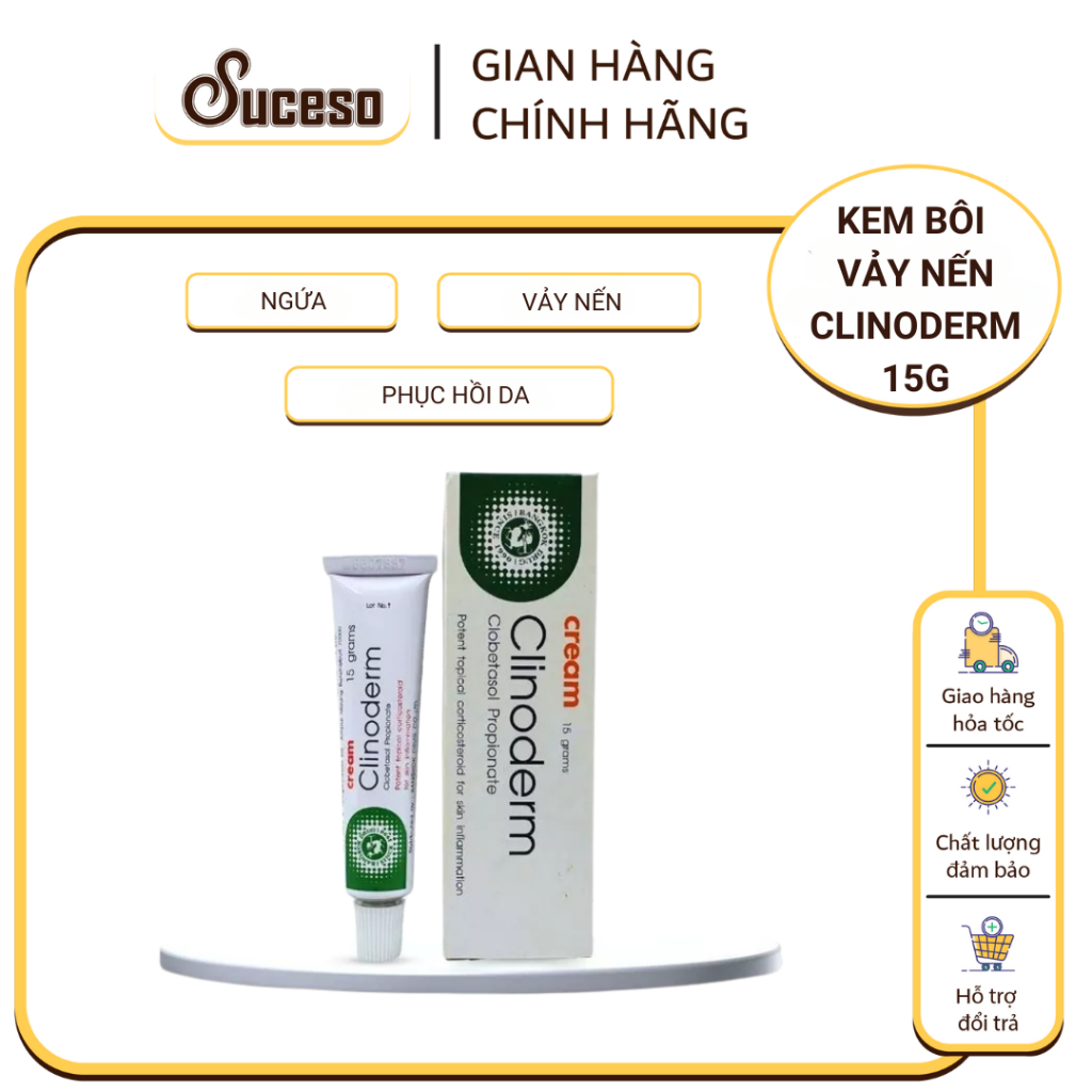 Kem Bôi Ngứa Vảy Nến Thái Lan Clinoderm Cream 15g Hỗ Trợ Viêm Da Cơ Địa ...