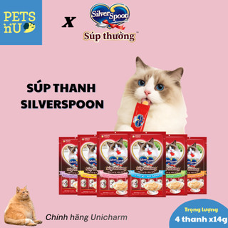 [CHÍNH HÃNG] Súp thưởng cho mèo Silver Spoon Gói 4 thanh Bịch 56gr