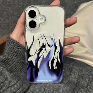 Sáng tạo blue flame áp dụng cho iphone 17/16/15 chống thấm nước vỏ điện thoại di động 14/13/11 đơn giản
