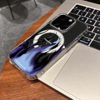 Sáng tạo blue flame áp dụng cho iphone 17/16/15 chống thấm nước vỏ điện thoại di động 14/13/11 đơn giản