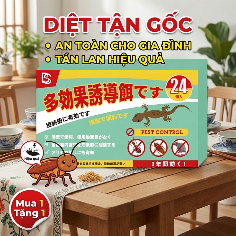 💥Không có gián!💥thuốc diệt gián bẫy gián diệt gián tận gốc Gói 24 viên Dán thuận tiện,An toàn và hiệu quả