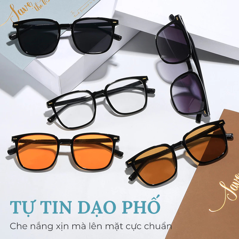 [Peinn] Mắt kính râm mát thời trang nữ nam mắt không độ chống UV400 tia bức xạ  siêu hot đẹp giá rẻ  266