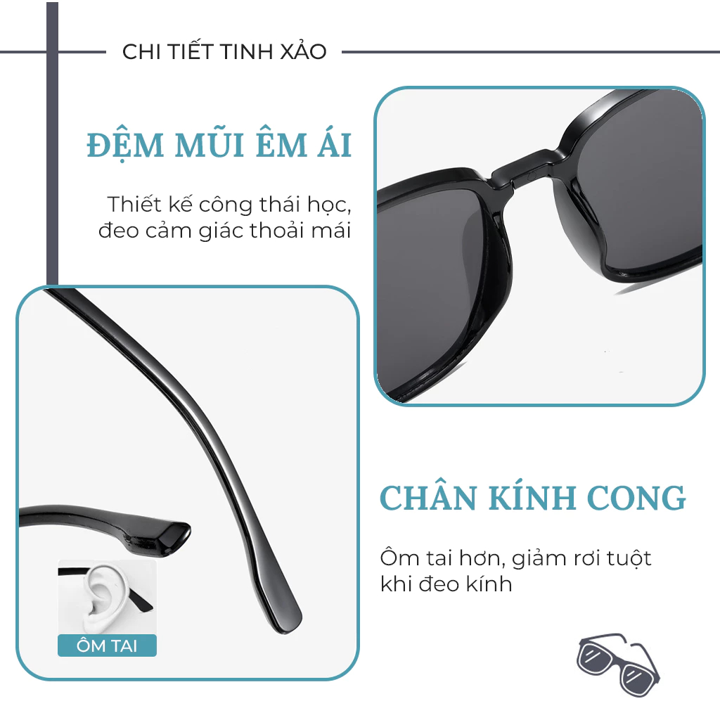 [Peinn] Mắt kính râm mát thời trang nữ nam mắt không độ chống UV400 tia bức xạ  siêu hot đẹp giá rẻ  266