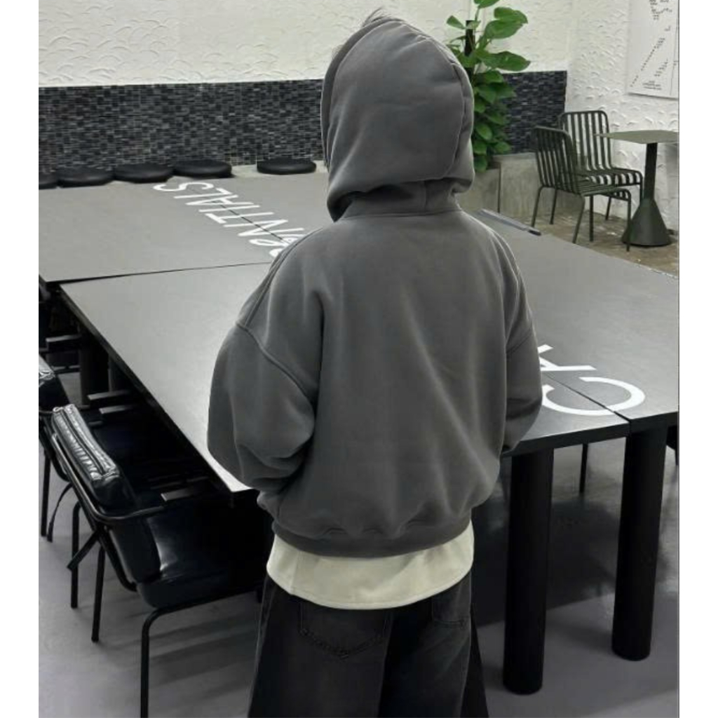 ÁO KHOÁC THÊU CHỮ NỔI JJAYS CÓ NÓN - ÁO CHỐNG NĂNG ĐI HỌC LOẠI CHUI HOODIES SSL