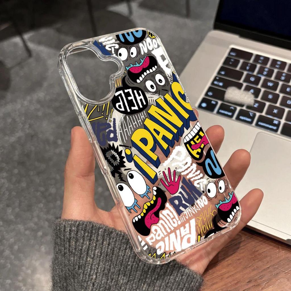 Biểu hiện hài hước áp dụng cho iphone 17/16/15 chống thấm nước vỏ điện thoại di động 14/13/11 đơn giản