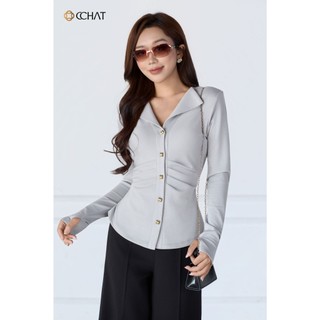 Áo Thun 𝐂𝐂𝐇𝐀𝐓 Dáng Ôm Ly Eo Sandy Chất Liệu Mềm Mại Cao Cấp 15TDC2003OT