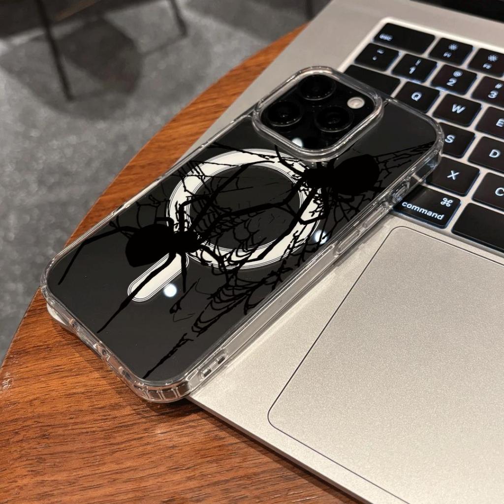 Nhện tuyệt vời phù hợp với iphone 17/16/15 chống thấm nước vỏ điện thoại di động 14/13/11 đơn giản