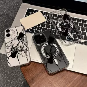 Nhện tuyệt vời phù hợp với iphone 17/16/15 chống thấm nước vỏ điện thoại di động 14/13/11 đơn giản
