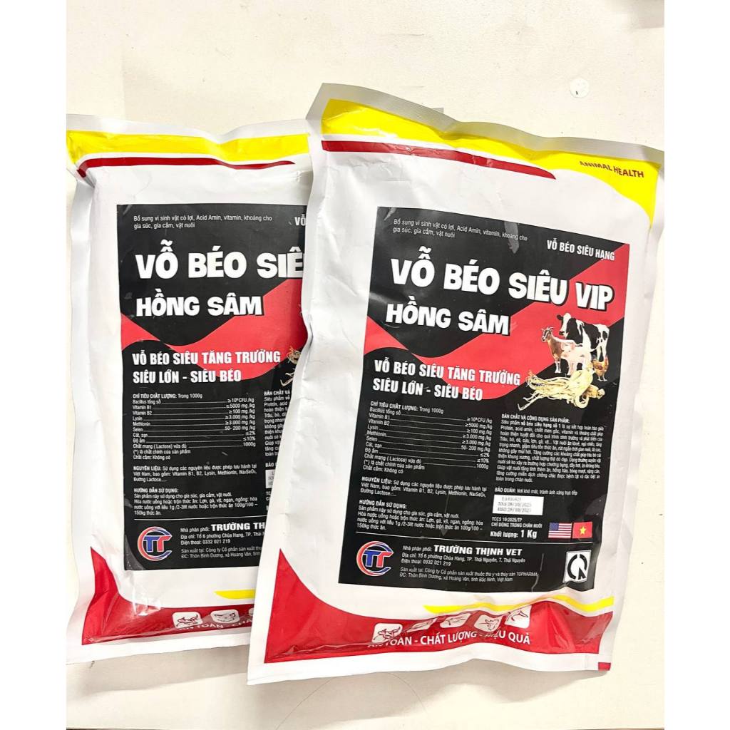 [Freeship Xtra] Vỗ Béo Siêu Vip Hồng Sâm Giúp Vật Nuôi Tăng Trưởng Nhanh, Tăng Cường Miễn Dịch Tăng Ức Nở Đùi