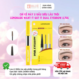 Lemonade Kẻ mày Want It Got It Dual Eyebrow 0.25g + 2.5g