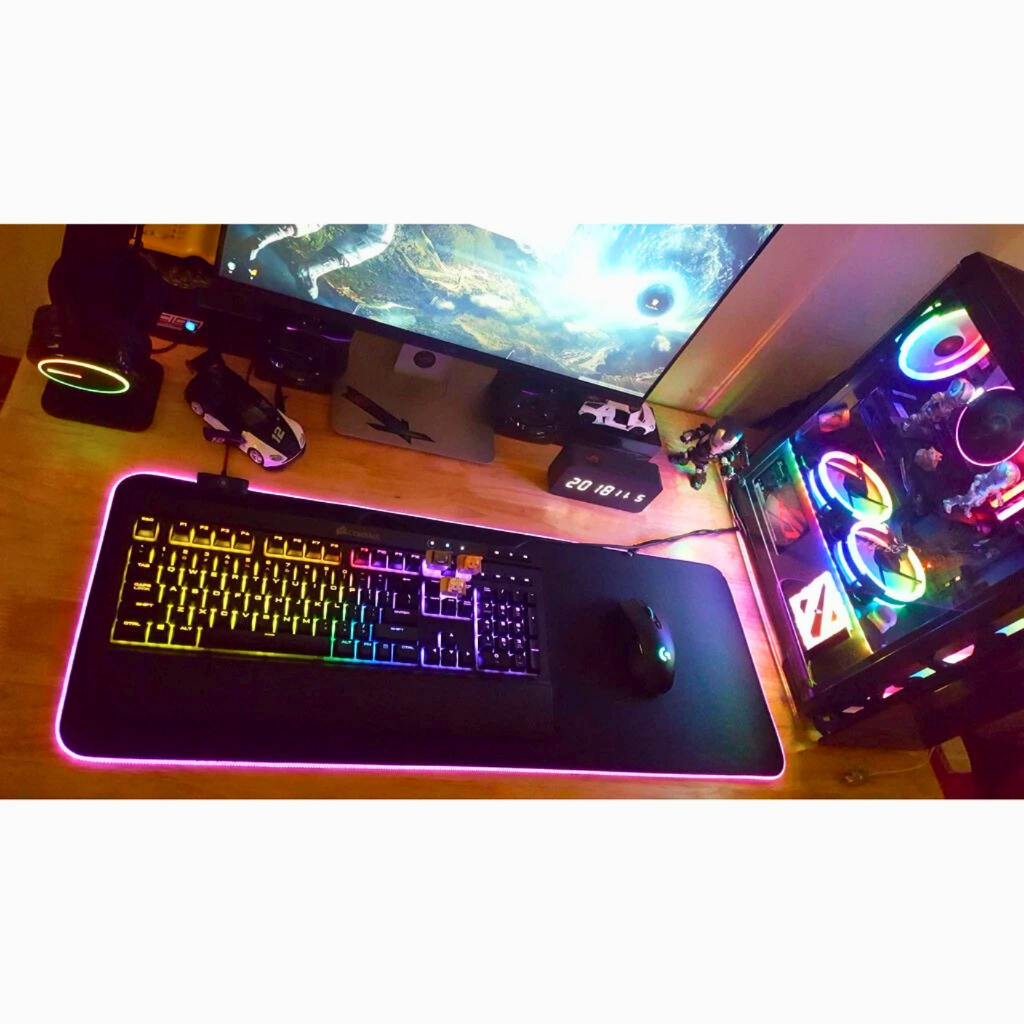 PAD LED Khổ Lớn Lót Chuột LED Khổ Lớn PAD LED RGB Lót Chuột LED RGB Size 90x40 cm