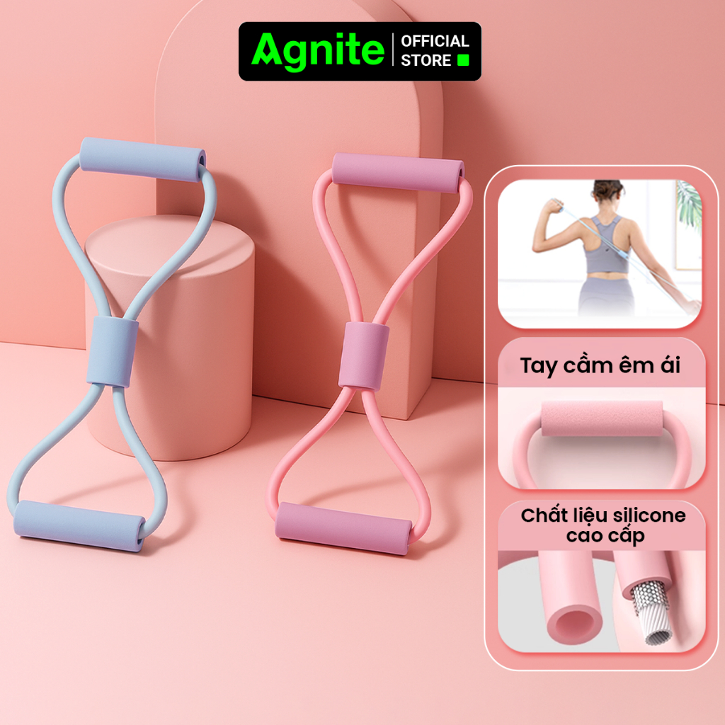 Dây Tập Kháng Lực Số 8 Co Giãn – Dụng Cụ Tập Gym Yoga, Giảm Mỡ, Tăng Cơ