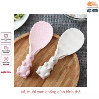Combo 3 Vá, muôi múc cơm chống dính hình thỏ siêu dễ thương