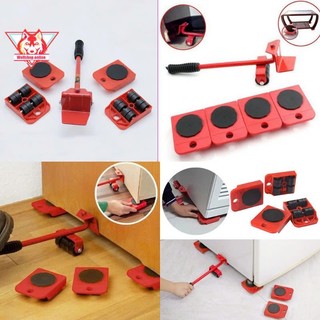 Bộ Dụng Cụ Nâng Và Di Chuyển Đồ Thông Minh YATASMART Có Bánh Xe Với Trục Xoay 360 Độ Tải Trọng 600kg