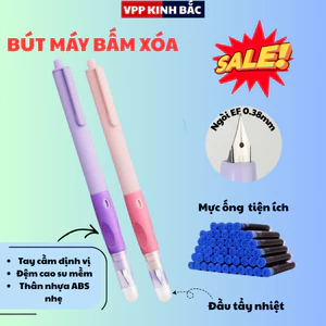 Bút Máy Bấm Xóa F39 Cho Bé – Nét Nhỏ 0.38mm, Không Lem, Không Tắc, Viết Êm Trơn.