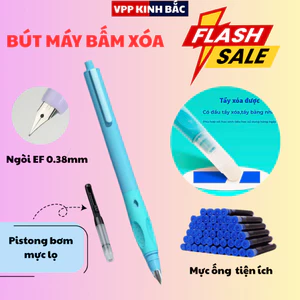 Bút Máy Bấm Xóa F39 0.38mm – Ngòi Êm, Viết Trơn, Nét Chuẩn Cho Học Sinh.