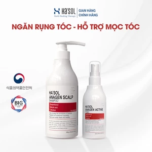 Combo Dầu Gội HASOL Hỗ Trợ Giảm Rụng và Mọc Tóc Ha'sol Anagen Scalp Shampoo 500g + Xịt Ha'sol Anagen Active Tonic100ml