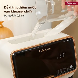 Chăn sưởi điện gia đình Fujihome HB1820PRO dùng nước làm ấm không gây khô da, an toàn, có hẹn giờ
