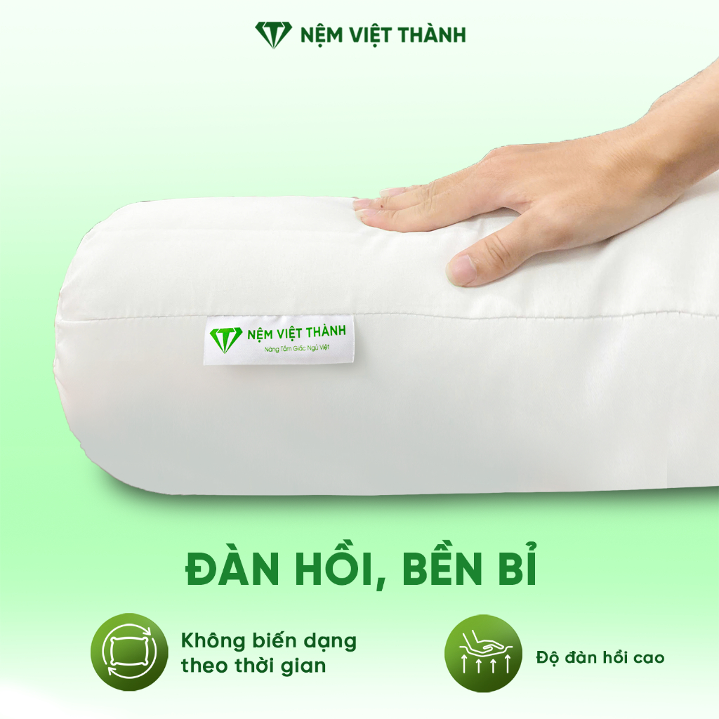 [COMBO KHUYẾN MÃI] Gối Ôm Gòn Việt Thành Hút Chân Không 35x100, 20x60, Mềm Mại, Ôm Sát Cơ Thể, Khóa Kéo Tiện Lợi.