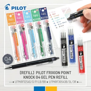 ​[MỚI VỀ] Bút bi xóa được Pilot Frixion Synergy Knock - Ngòi lai siêu bền, Nét mảnh 0.4mm/0.5mm