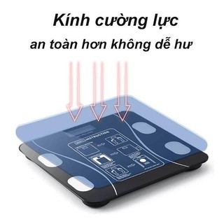 Cân Điện Tử Sức Khỏe YATASMART Sạc USB Kết Nối Bluetooth Phân Tích Chỉ Số Cơ Thể