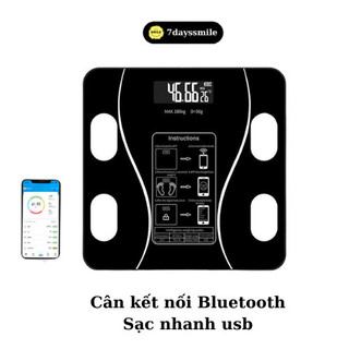 Cân Điện Tử Sức Khỏe YATASMART Sạc USB Kết Nối Bluetooth Phân Tích Chỉ Số Cơ Thể