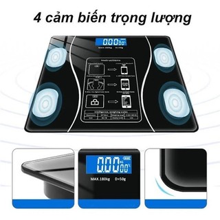 Cân Điện Tử Sức Khỏe YATASMART Sạc USB Kết Nối Bluetooth Phân Tích Chỉ Số Cơ Thể