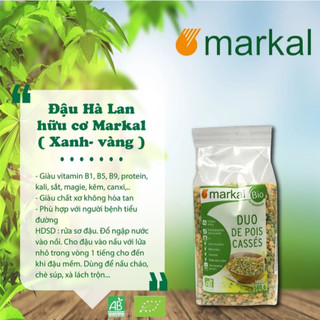 [MUA 5 TẶNG 1] Đậu Hà Lan Hữu Cơ Markal (Xanh & Vàng) 500g Hỗ Trợ Kiểm Soát Đường Huyết - Natural Market