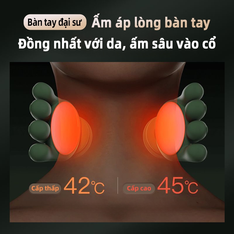 Máy Massage Vai Cổ Cao Cấp RELAAX - Massage Như Tay Thật & Nhiệt Hồng Ngoại - Pin Siêu Bền, Quà Tặng Sức Khỏe Ý Nghĩa