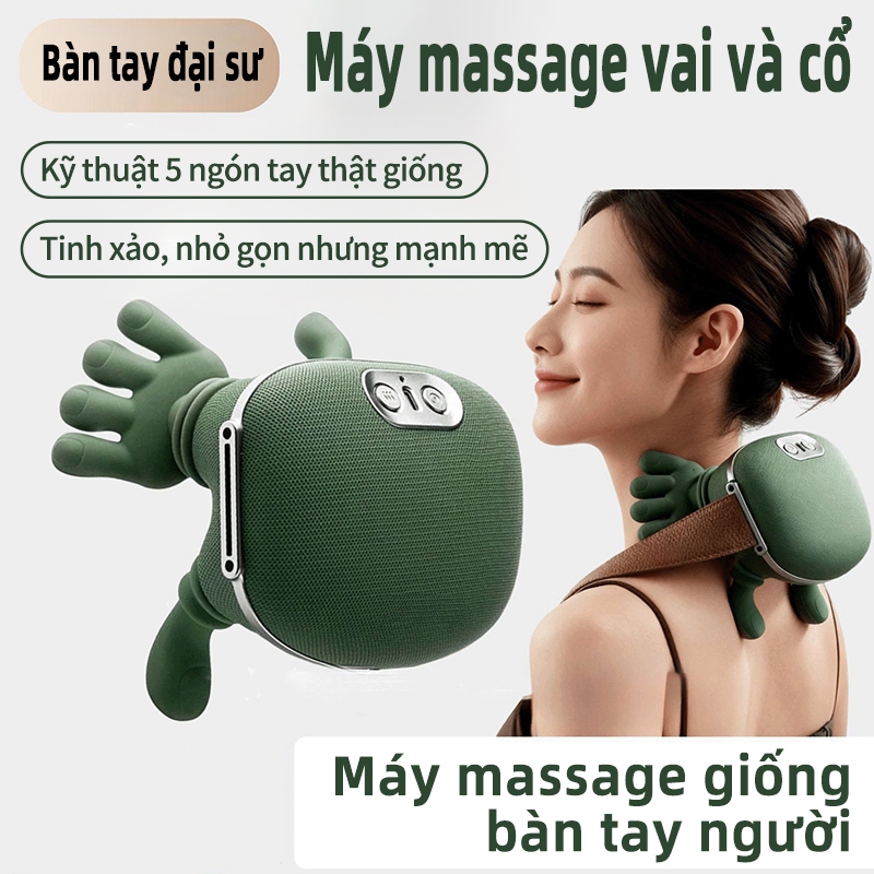 Máy Massage Vai Cổ Cao Cấp RELAAX - Massage Như Tay Thật & Nhiệt Hồng Ngoại - Pin Siêu Bền, Quà Tặng Sức Khỏe Ý Nghĩa