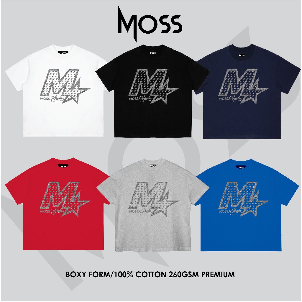 ÁO THUN BOXY IN "LOGO KIM TUYẾN V2 " 260GSM -  BOXY FORM - CHẤT COTTON 100% 260GSM PREMIUM MOSS.STU