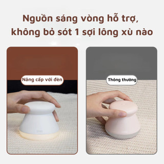 Máy Cắt Lông Xù DSHJ-S-2002 Có Đèn Led, Lưỡi Thép Không Gỉ, An Toàn Tuyệt Đối Khi Sử Dụng