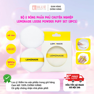 Bộ 2 bông phấn phủ chuyên nghiệp Lemonade Loose Powder Puff Set (2pcs)