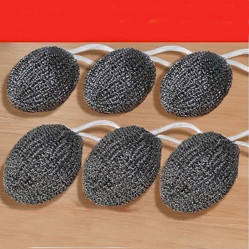 Búi sắt đánh xoong nồi siêu bền SH0038, giáp cọ xoong có dây treo loại 30G
