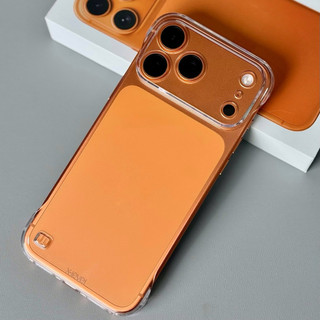 Ốp Cứng Trong Suốt X-LEVEL SPARKLING không viền chống ố màu có gờ nhô cao bảo vệ camera dành cho ip 16promax 17promax