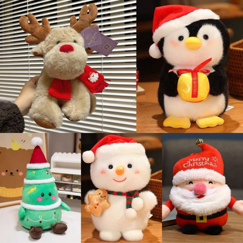 Gấu Bông Giáng Sinh  Người Tuyết ,Ông Già, Tuần Lộc,Cây Thông Noel Làm Quà Tặng,Trang Trí Dịp Noel