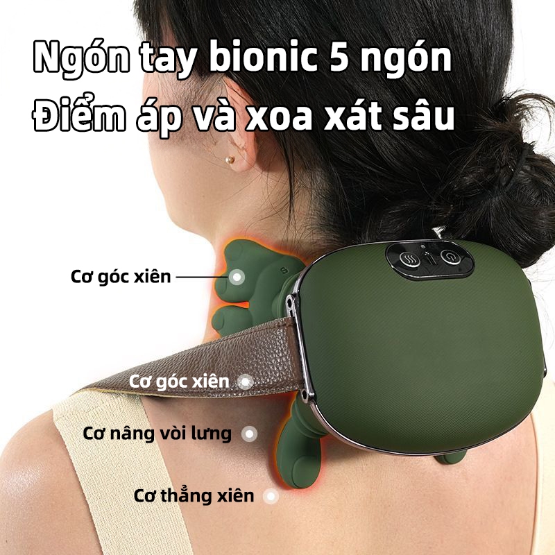 EXYT Máy Massage Cổ Vai - Giảm Đau Ngay: Công Nghệ Tay Thật, Nhiệt Ấm, Pin 10H - Cho Dân Văn Phòng & Người Lao Động