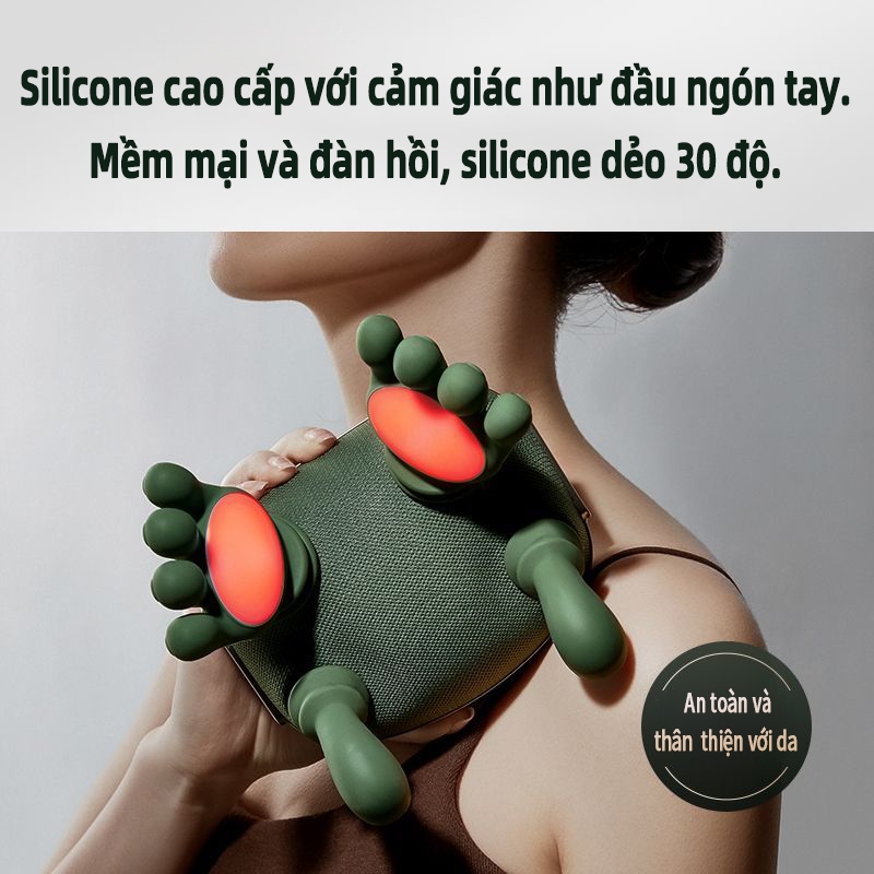 EXYT Máy Massage Cổ Vai - Giảm Đau Ngay: Công Nghệ Tay Thật, Nhiệt Ấm, Pin 10H - Cho Dân Văn Phòng & Người Lao Động