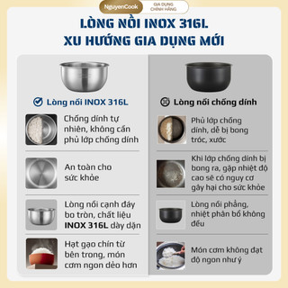 Nồi Cơm Điện Cao Tần OLIVO RC800IH 1.5L – Lòng Inox 316L, OLED Tiếng Việt, 14 Chế Độ, BH 24 Tháng