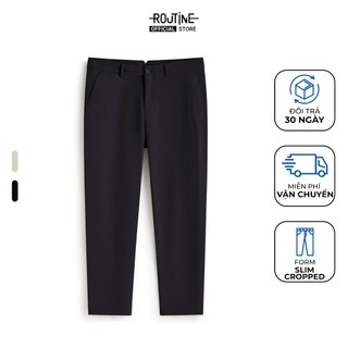 Quần Dài Kaki Nam Form Slim Cropped - Routine 10F25PCA018