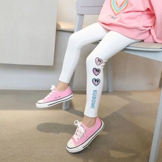 QuầN Legging Cao CấP MớI Cho Bé GáI ThiếT Kế In HìNh TráI Tim, Phong QuầN Bí Cho Bé GáI