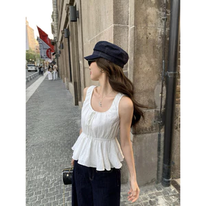 Áo sơ mi cộc tay nữ phối bèo tôn dáng by.Thanhhuyenclothings