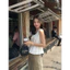 Áo sơ mi cộc tay nữ phối bèo tôn dáng by.Thanhhuyenclothings