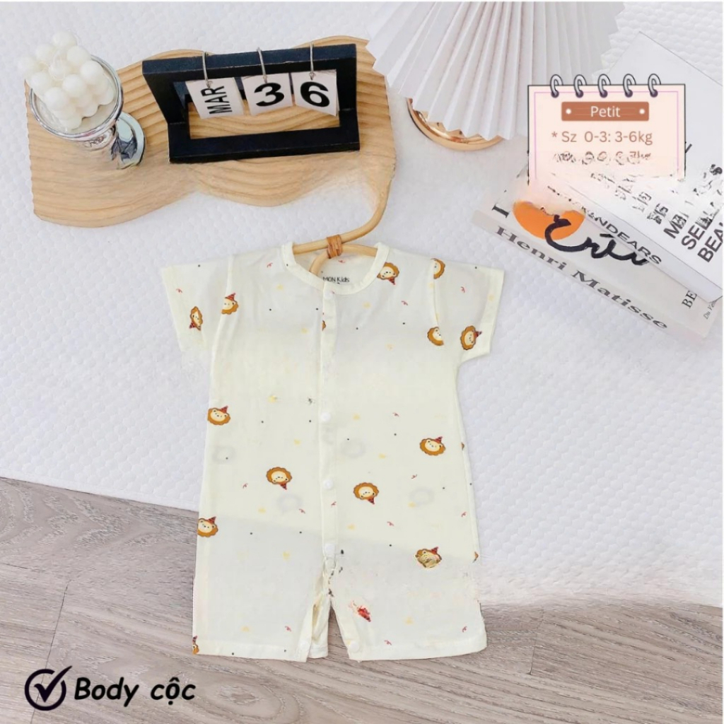 [Peinn] [Body đùi] Combo 3-Combo 5 Body đùi chất PETIT siêu mềm, mát cho bé sơ sinh size 0-9 tháng