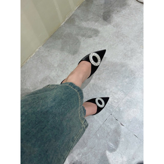 Dép Sục Nhọn Tag Tròn Miao Hàng Nhập QC Fullbox Mieo Shoes D3090 D3091 D3092